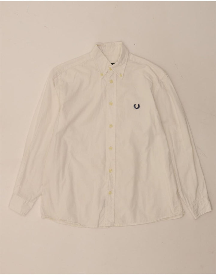 Fred Perry Boys πουκάμισο 11-12 ετών Λευκό βαμβακερό