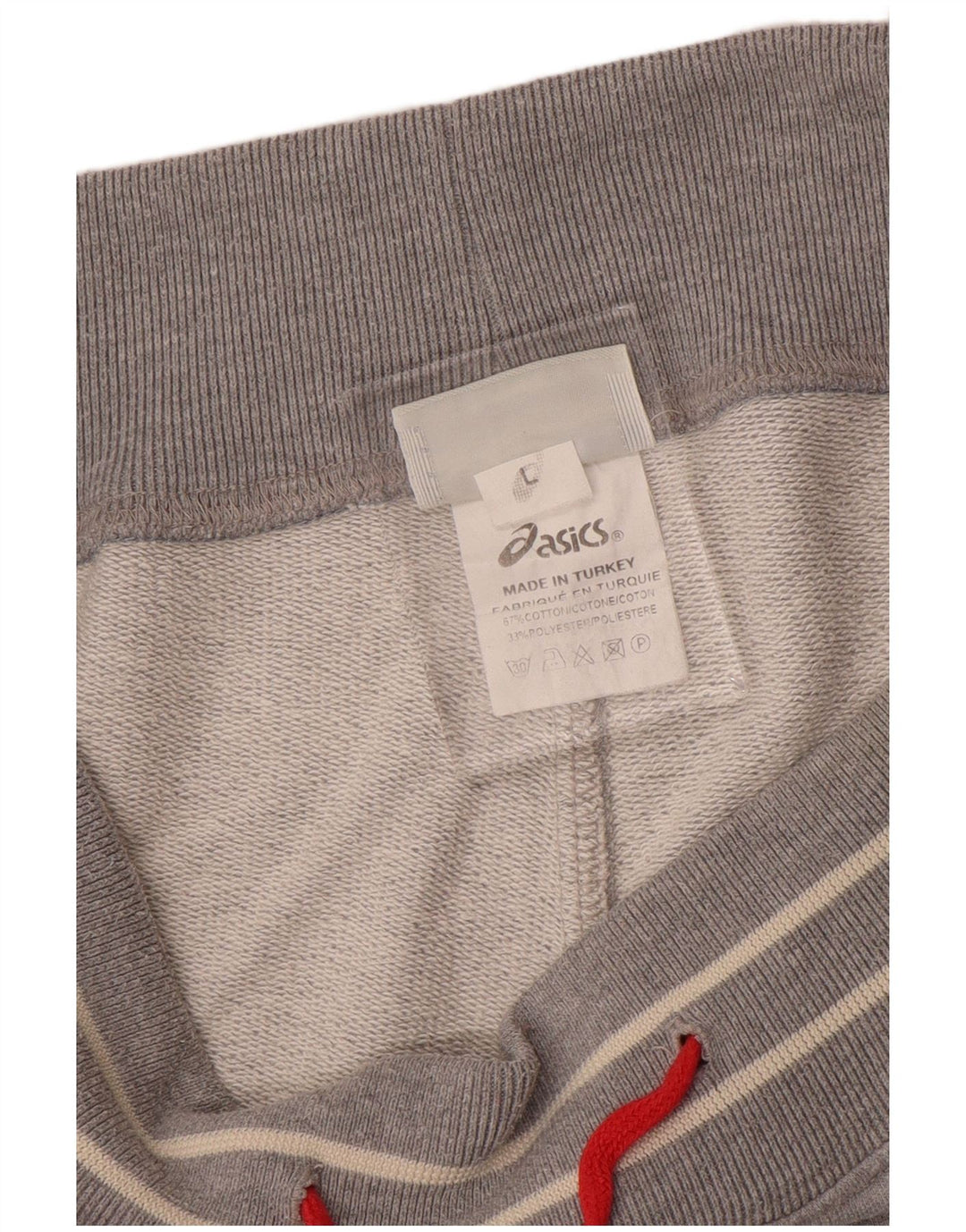 Ανδρική αθλητική φόρμα ASICS Παντελόνι μεγάλο γκρι βαμβακερό