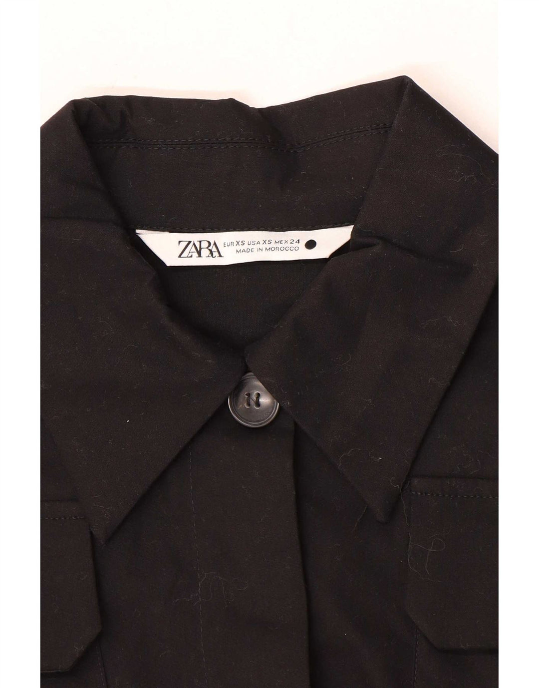 Zara Γυναικείο μπουφάν Bolero UK 6 XS Μαύρο