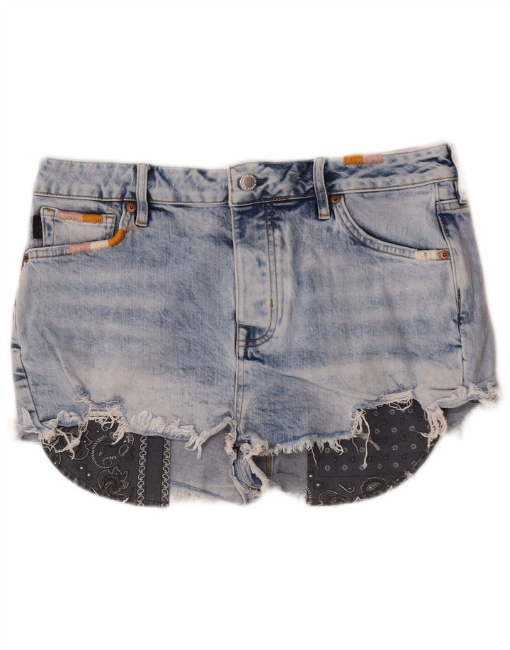 Superdry Γυναικείο Denim Hot Παντελόνι W32 Μεγάλο Μπλε Βαμβακερό