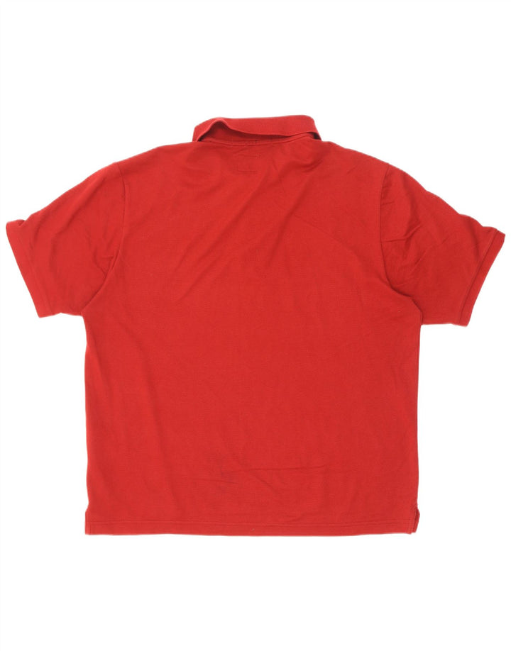 Ανδρικό μπλουζάκι πόλο Champion Easy Fit, μεγάλο κόκκινο βαμβακερό
