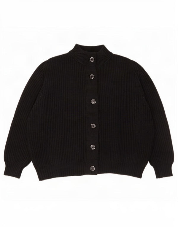 Vintage Womens Cardigan Sweater IT 52 2XL Black