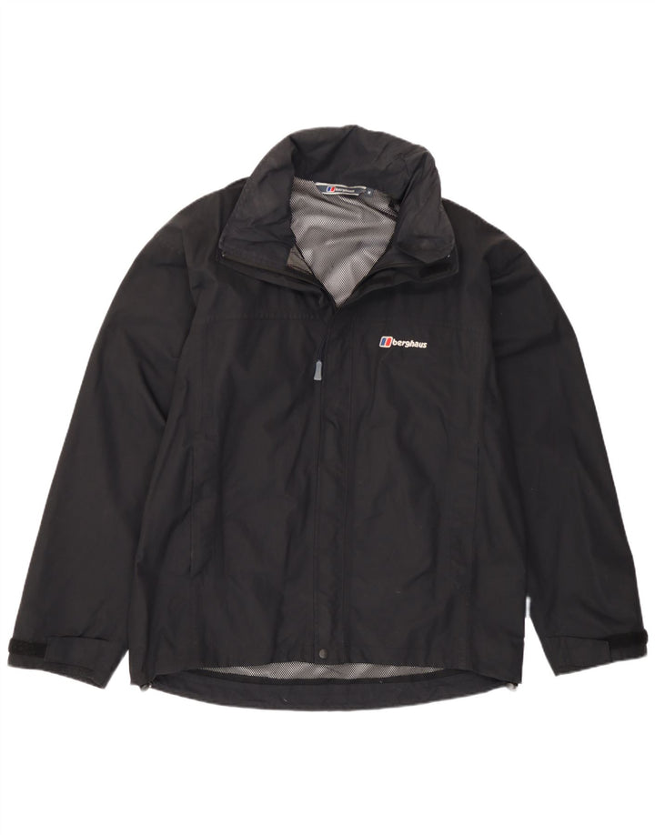 Ανδρικό μπουφάν βροχής με κουκούλα Berghaus UK 38 Medium Black Nylon