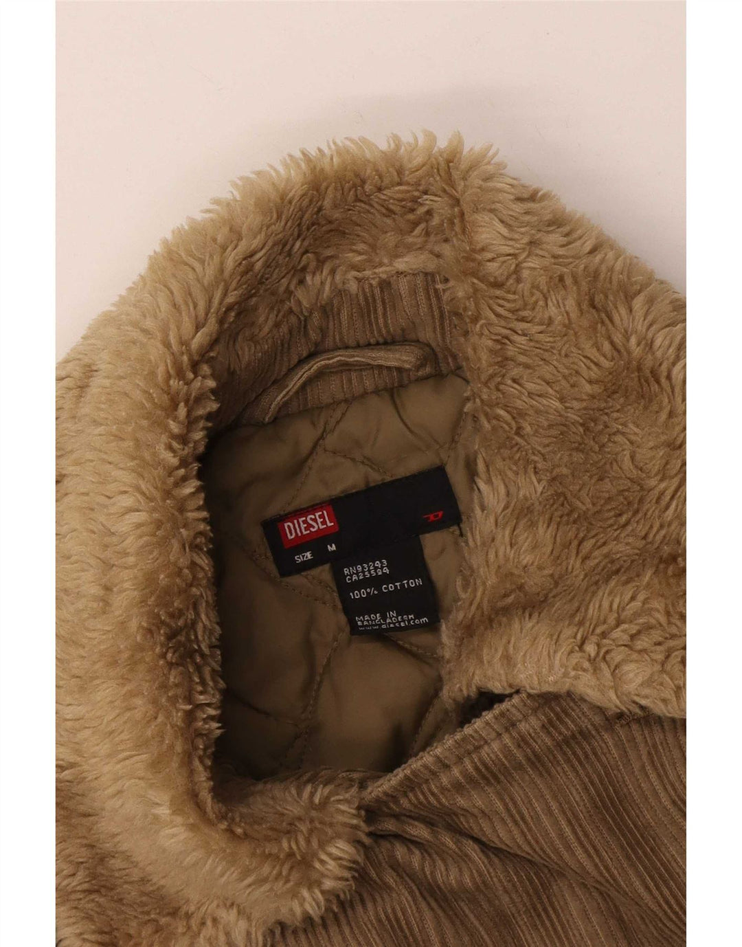 Diesel Γυναικείο Military Corduroy Jacket UK 12 Medium Khaki