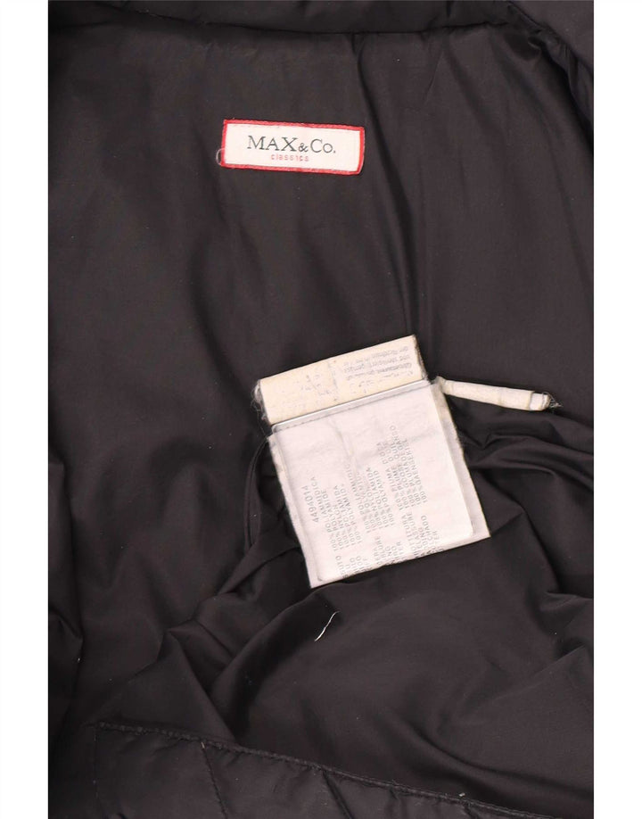 Max & Co. Γυναικείο παλτό UK 12 Medium Black Polyamide