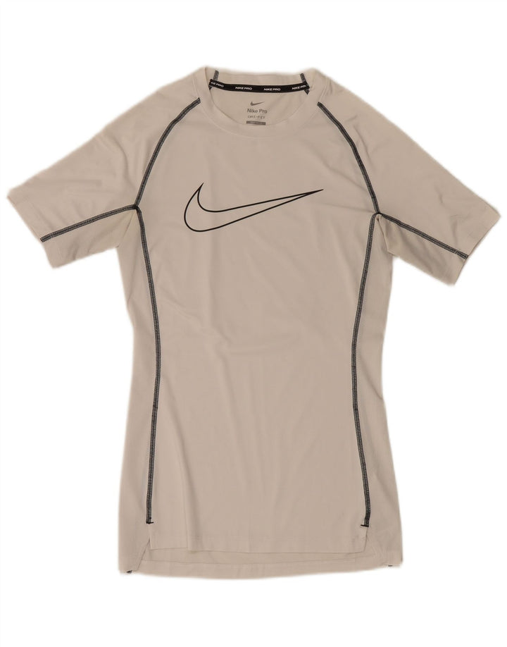 Ανδρικό T-Shirt Nike με γραφικό Dri Fit, μικρό λευκό πολυεστέρα