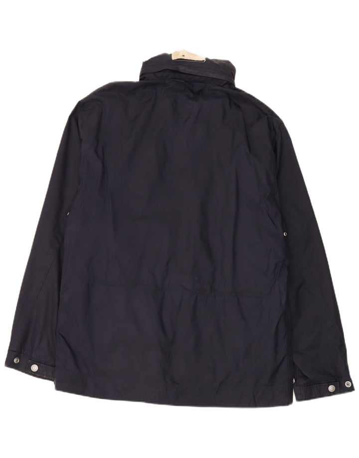 Armani Jeans Ανδρικό μπουφάν βροχής UK 40 Large Navy Blue Polyamide