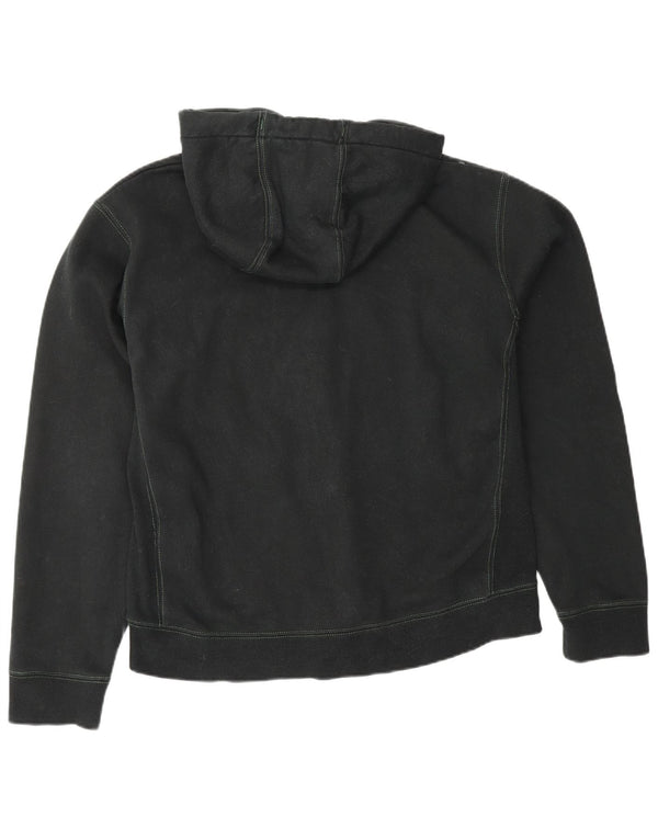 RUSSELL ATHLETIC Mens Graphic Zip Hoodie Sweater Medium Black