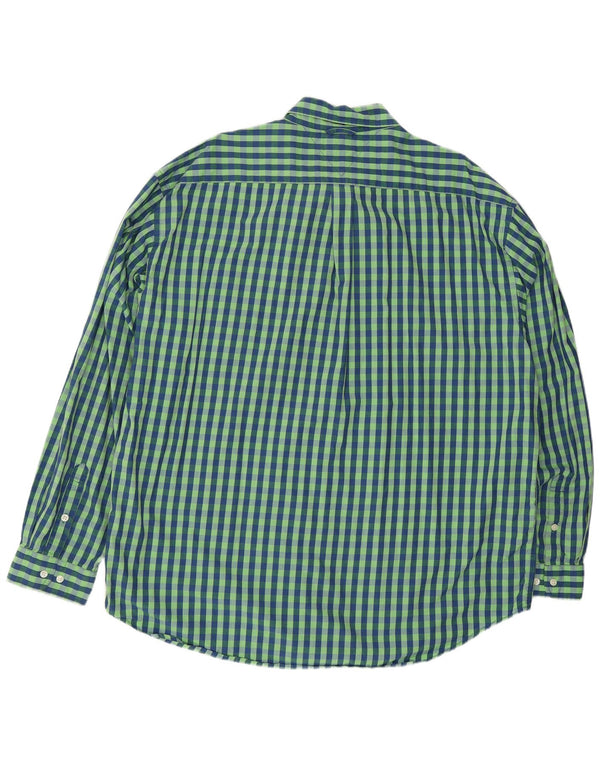 Ανδρικό πουκάμισο Tommy Hilfiger 2XL Πράσινο βαμβακερό Gingham