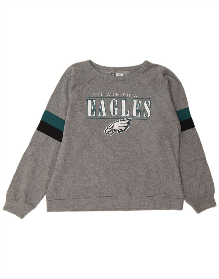 NFL Γυναικεία μπλούζα Philadelphia Eagles Jumper UK 16 Large Grey