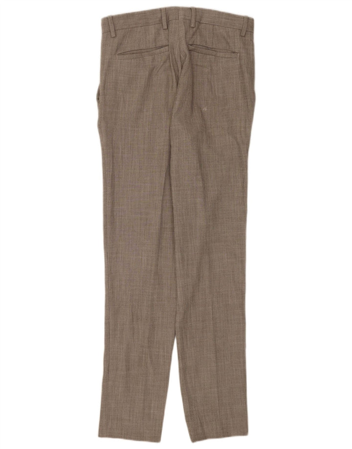 Zara Ανδρικό ίσιο παντελόνι EU 38 Small W30 L32 Grey Polyester