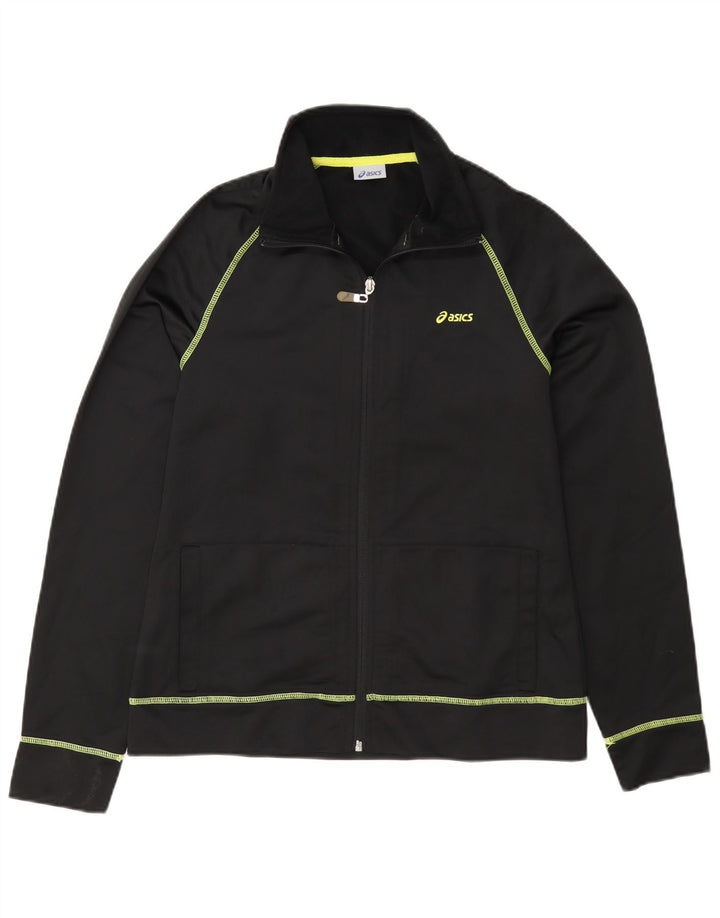 Γυναικεία αθλητική φόρμα Asics Top Jacket UK 12 Medium Black Polyester