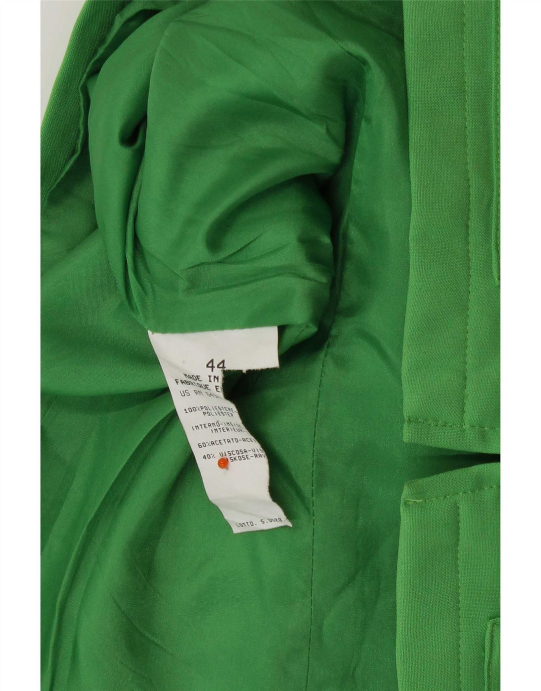 Benetton Γυναικείο Μπουφάν Μπλέιζερ IT 44 Μεσαίο Πράσινο Πολυεστέρας