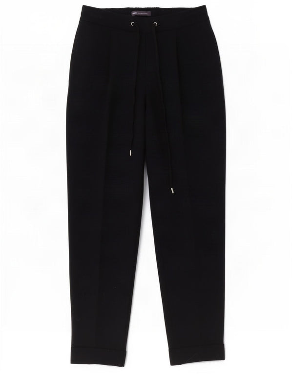 Marks & Spencer Γυναικείο ίσιο casual παντελόνι UK 8 Small W28 L27 Black