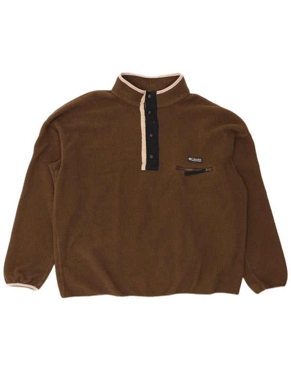 Columbia Ανδρικό κουμπιά με λαιμό Fleece Jumper 2XL Χακί Πολυεστέρας