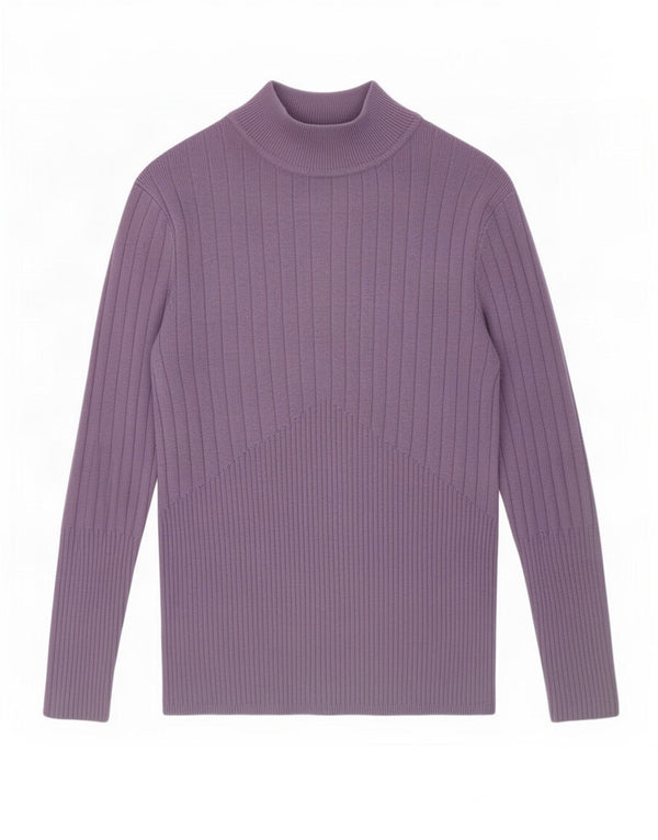 Marks & Spencer Γυναικείο πουλόβερ με λαιμό χελώνα UK 10 Small Purple