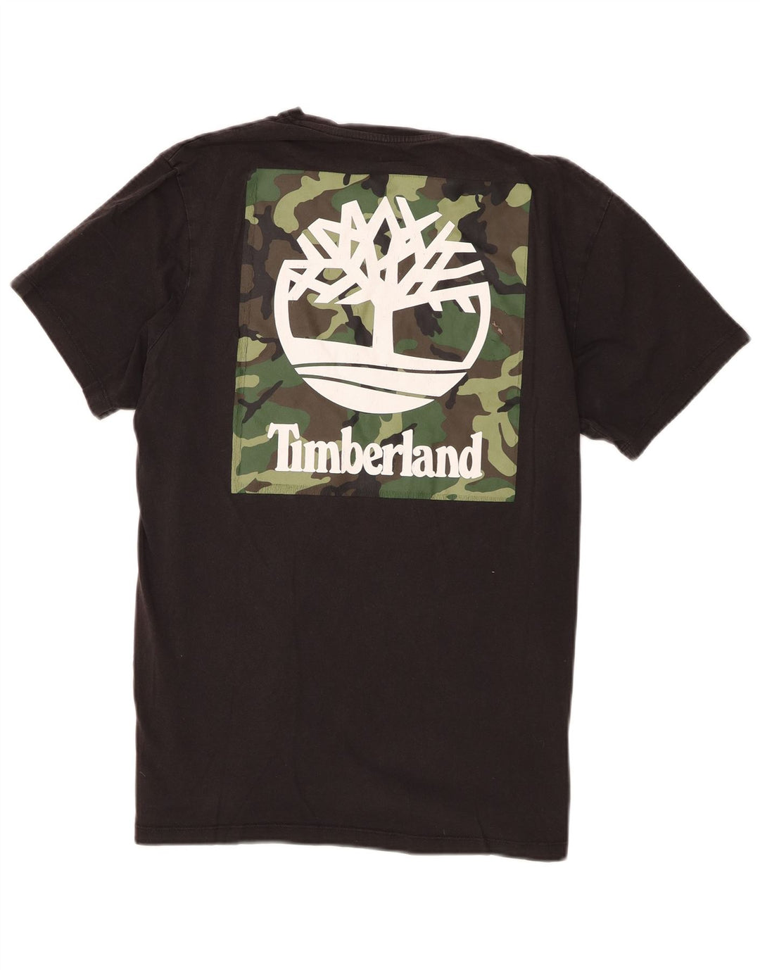 Ανδρικό γραφικό T-Shirt Timberland Top Μικρό μαύρο βαμβακερό