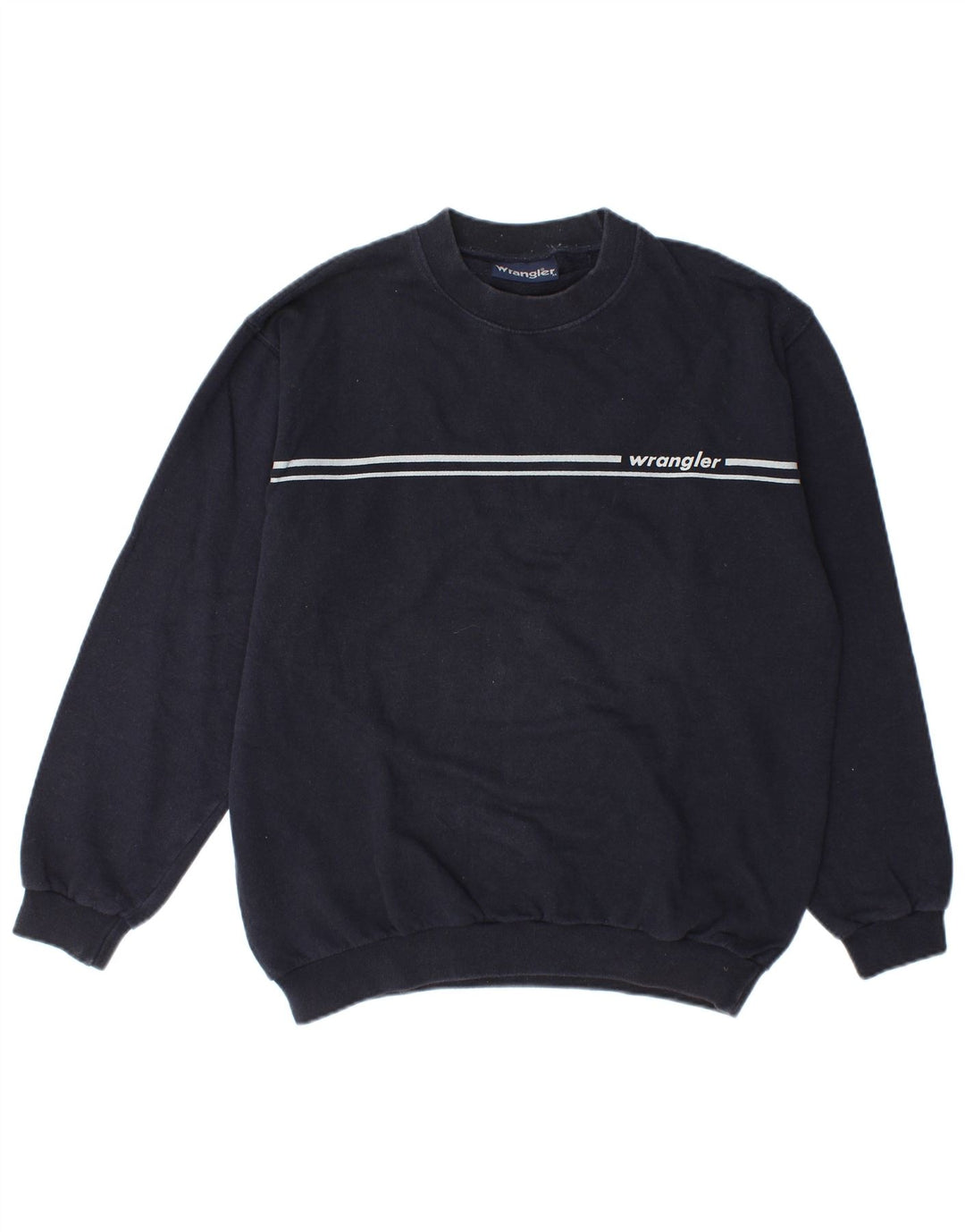 Ανδρικό γραφικό φούτερ Wrangler Jumper Medium Navy Blue βαμβακερό