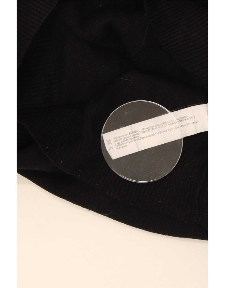 Zara Ανδρικό πουλόβερ με λαιμόκοψη μεγάλη μαύρη βισκόζη