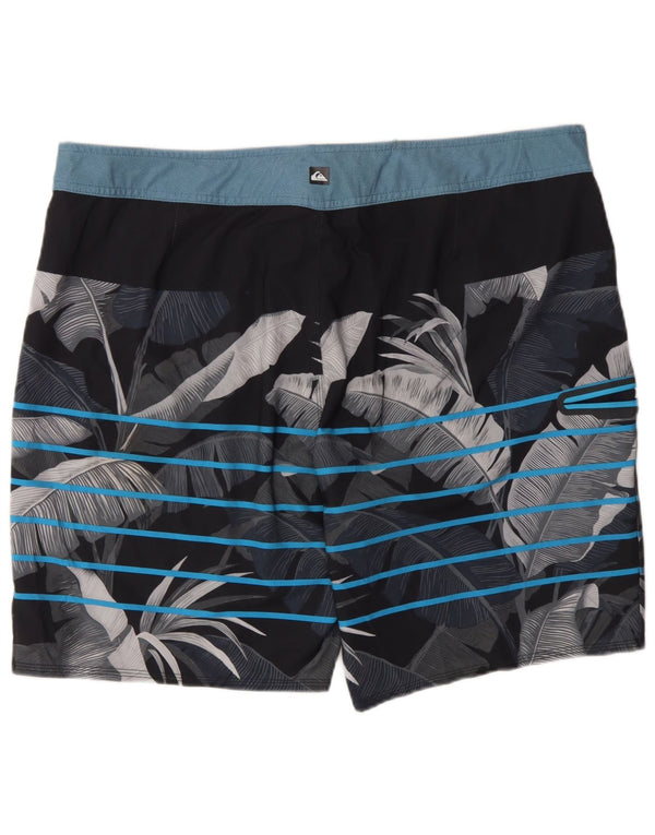 QUIKSILVER Mens Swimming Shorts XL  Multicoloured Floral Polyester