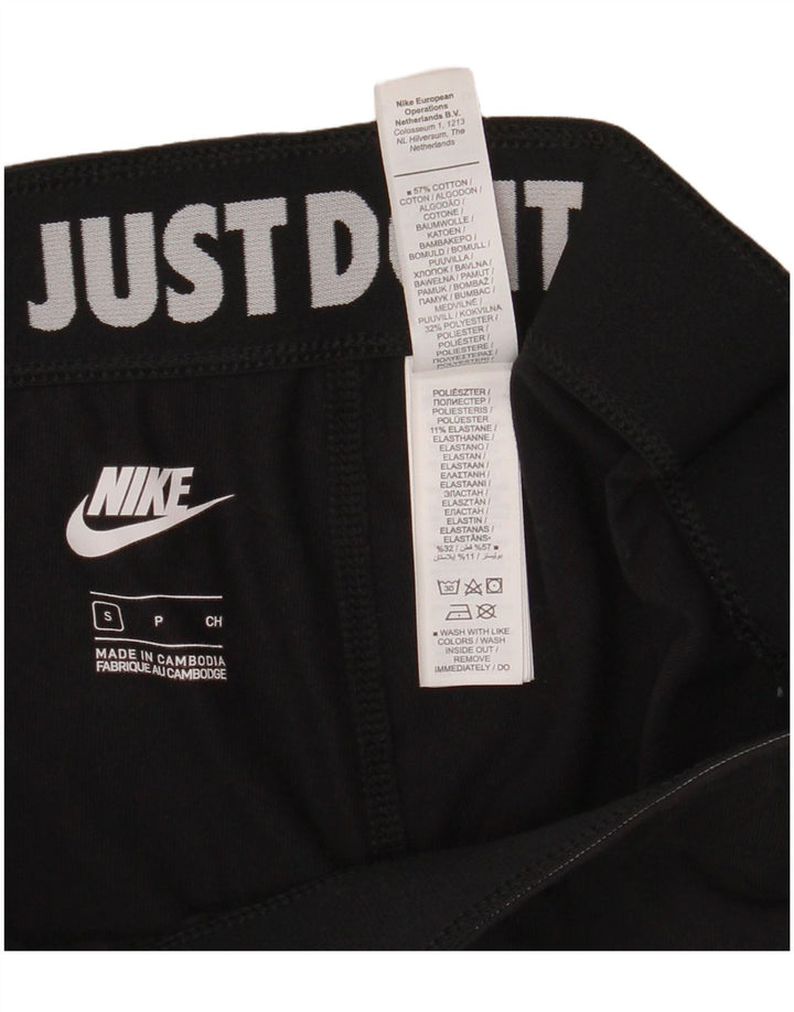 Γυναικεία γραφικά κολάν NIKE UK 8 Small Black Cotton