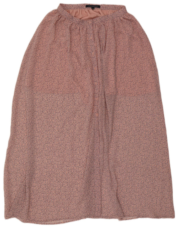 French Connection Γυναικεία Maxi Φούστα UK 12 Medium W30 Pink Floral Polyester