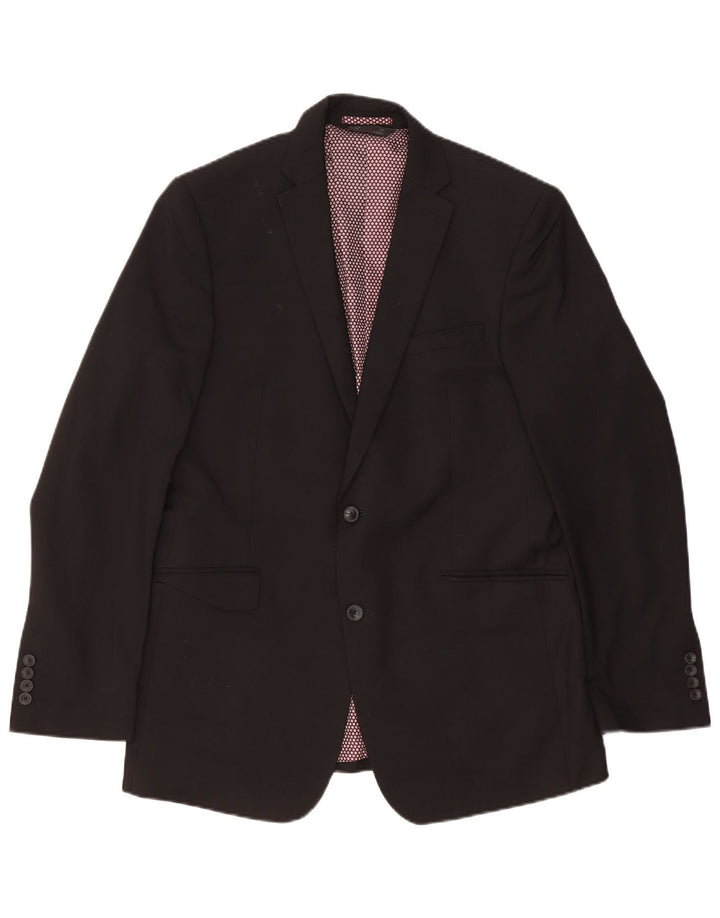 Marks & Spencer Ανδρικό Longline 2 Button Jacket UK 42 XL Black