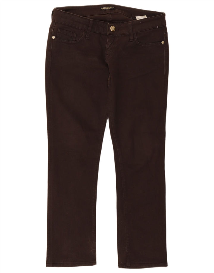 Guess Γυναικείο Slim Jeans W29 L27 Καφέ Βαμβακερό