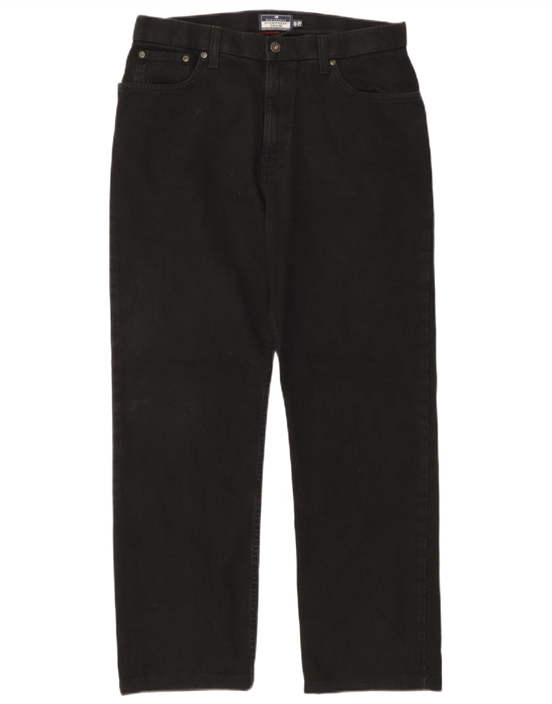 Ανδρικό τζιν ίσιο MARKS & SPENCER W34 L31 Μαύρο βαμβακερό