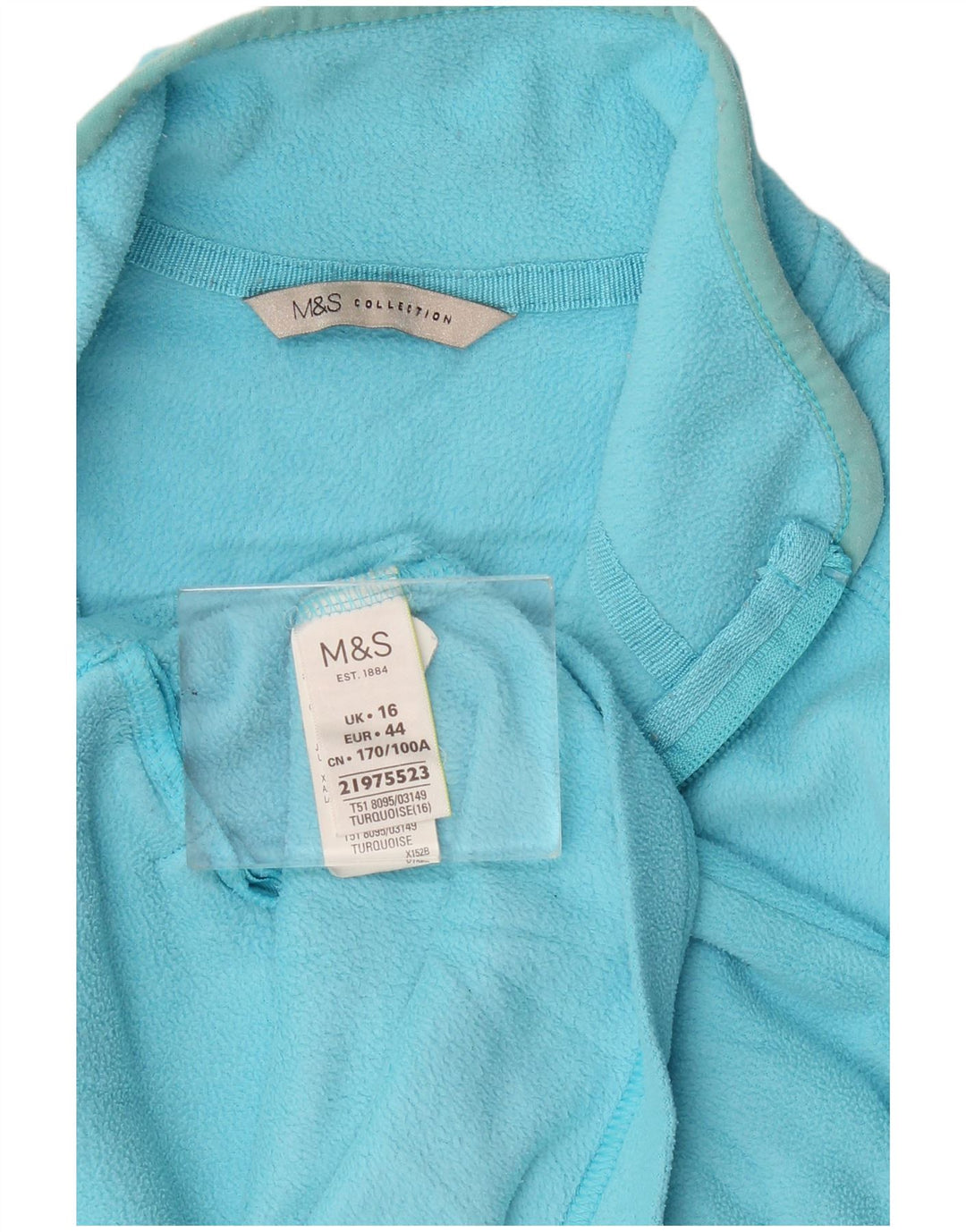 Marks & Spencer Γυναικείο Fleece Jacket UK 16 Large Blue Polyester
