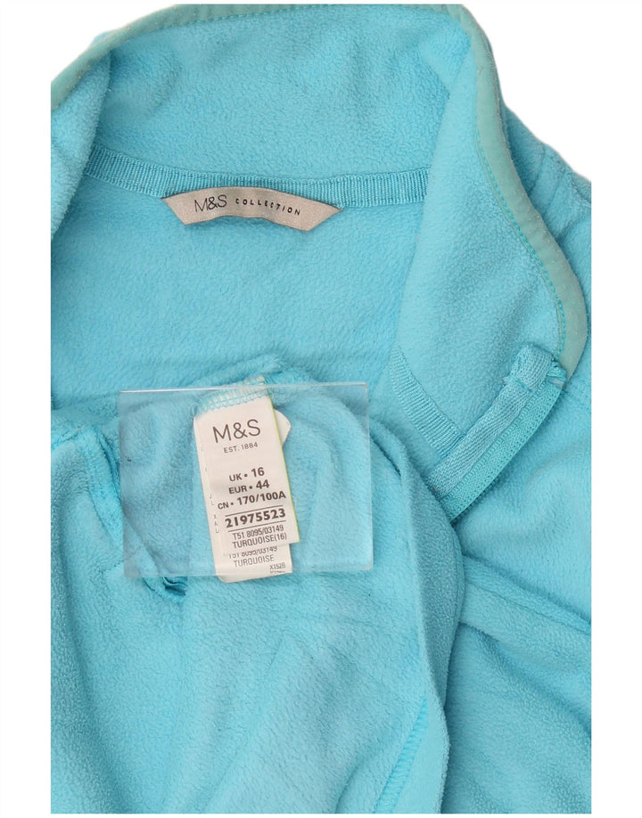 Marks & Spencer Γυναικείο Fleece Jacket UK 16 Large Blue Polyester