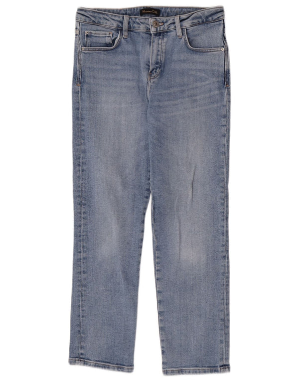 Massimo Dutti Γυναικείο ίσιο τζιν EU 38 Small W28 L27 Blue
