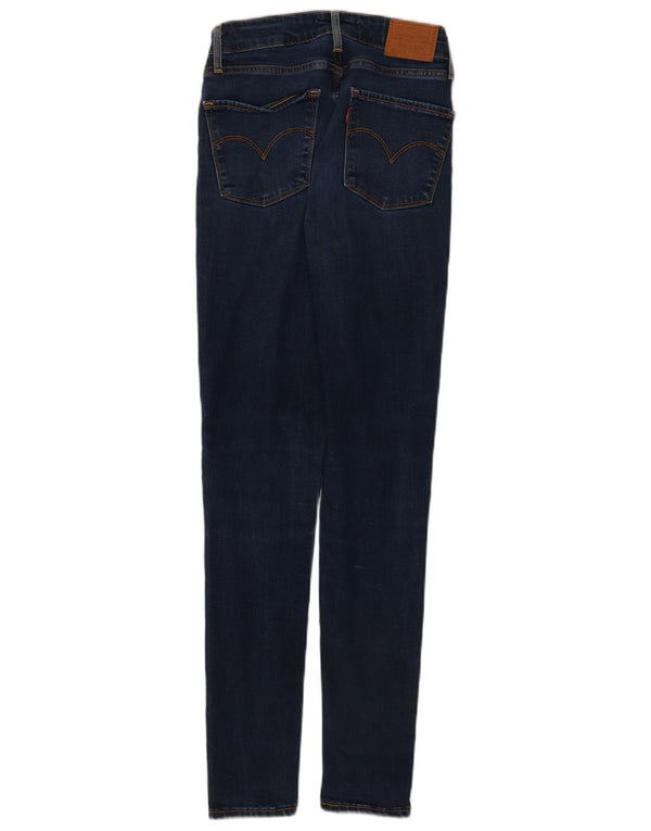 Γυναικεία Levi's 721 ψηλόμεσα στενά τζιν W26 L30 Navy Blue Lyocell