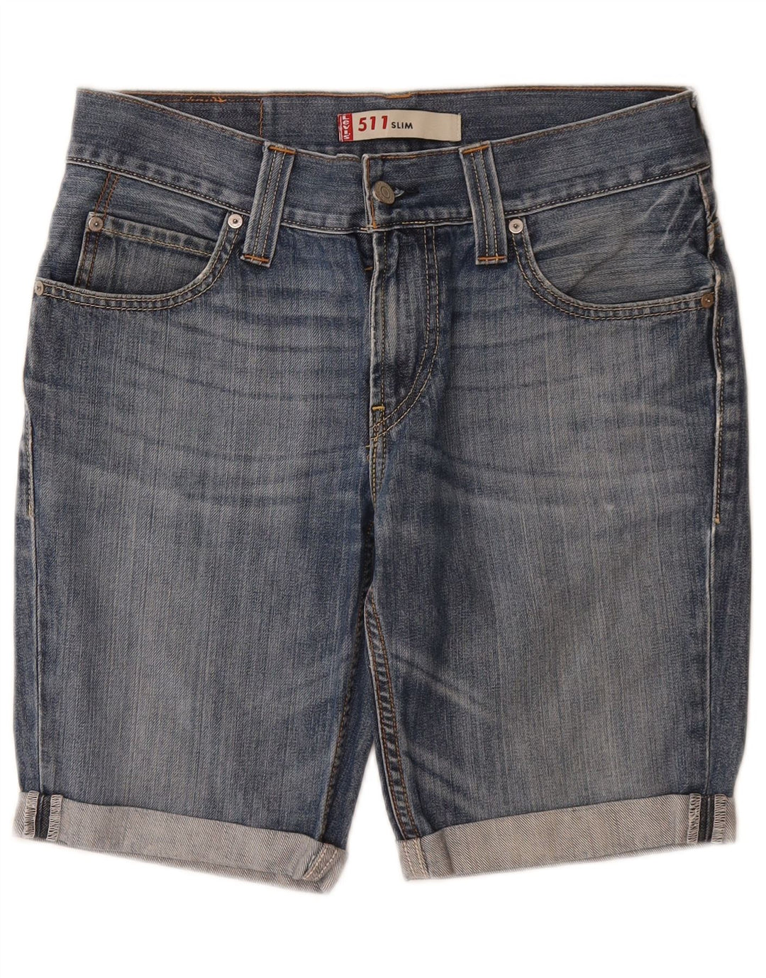 Ανδρικό LEVI'S 511 Slim τζιν σορτς W32 μεσαίο μπλε βαμβακερό