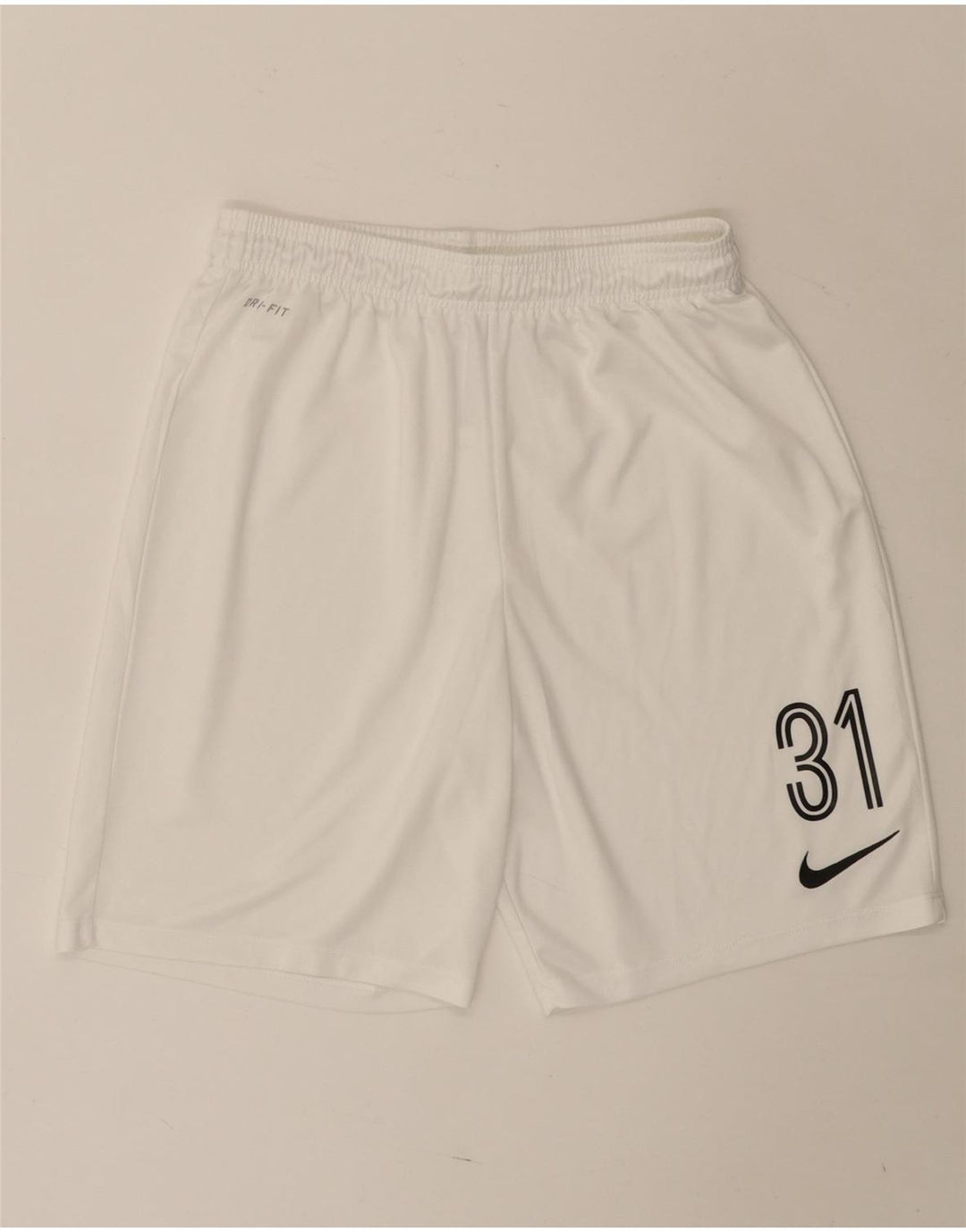Γραφικό αθλητικό σορτς Nike ανδρικό Dri Fit, μεγάλο λευκό πολυεστέρα
