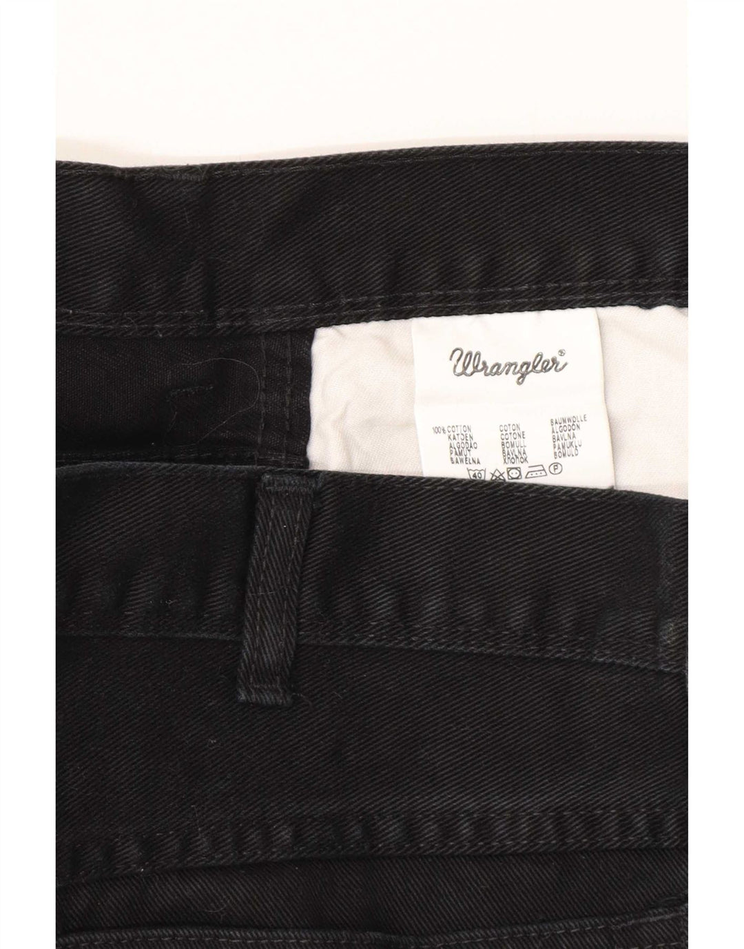 Ανδρικό τζιν ίσιο Wrangler Regular Fit W40 L32 Μαύρο βαμβακερό
