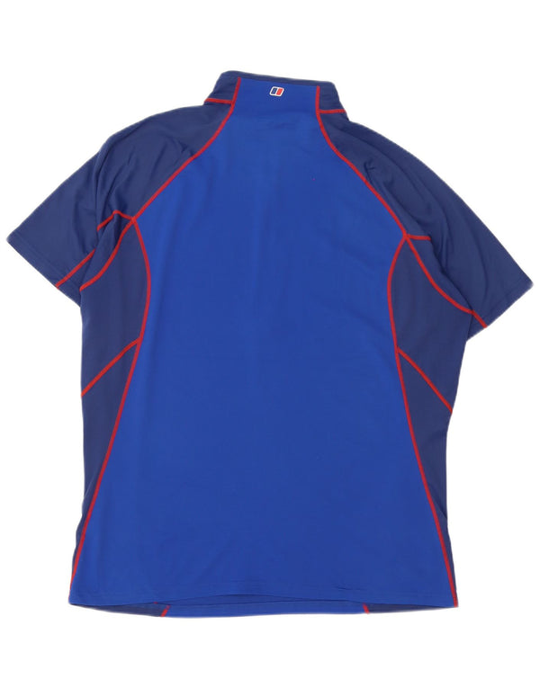 Ανδρικό μπλουζάκι με φερμουάρ Berghaus Top XL Blue Colourblock