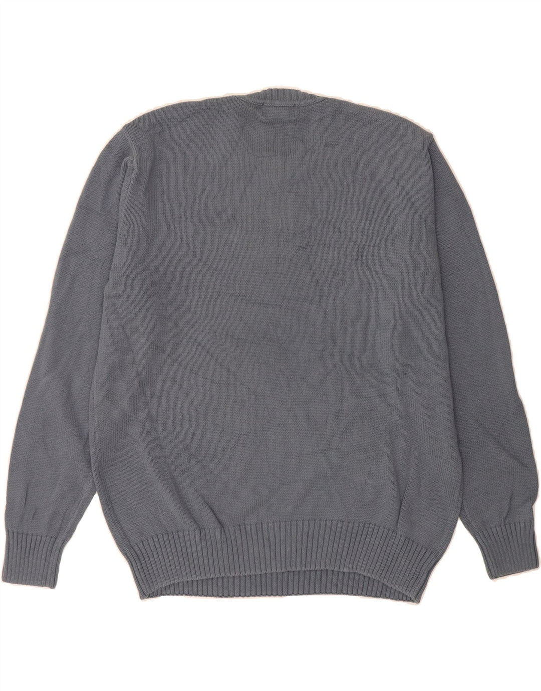 DOCKERS Mens Crew Neck Jumper Sweater Large Grey Argyle/Diamond Cotton Vintage Dockers and Second-Hand Dockers from Messina Hembry 