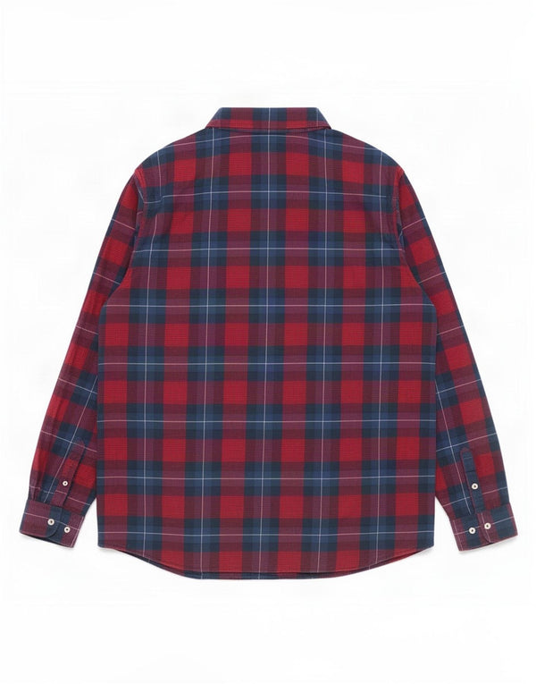 Ανδρικό φανελένιο πουκάμισο Timberland Slim Fit 2XL Navy Blue Check Cotton