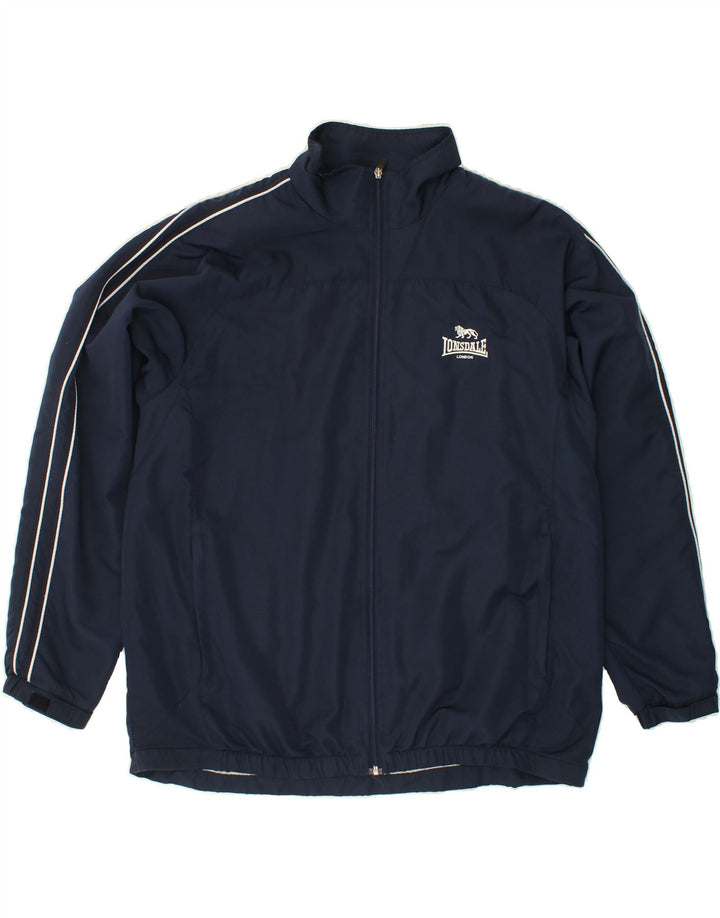 Ανδρική φόρμα LONSDALE Top Jacket Μεγάλο Navy Blue Polyester