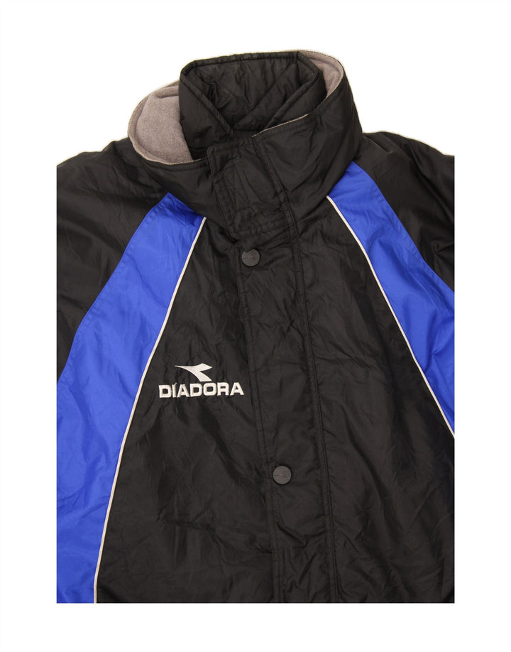 Ανδρικό μπουφάν DIADORA Windbreaker UK 46 3XL Black Colourblock Polyamide