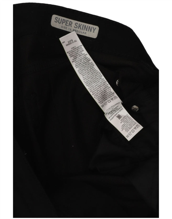 Marks & Spencer γυναικεία κανονικά τζιν Capri UK 16 Large W38 L21 Μαύρο