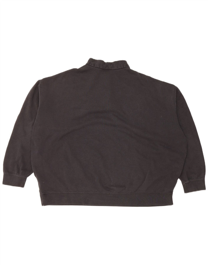 Γυναικείο φούτερ Nike 1/4 με φερμουάρ, Jumper UK 16 μεγάλο μαύρο βαμβακερό