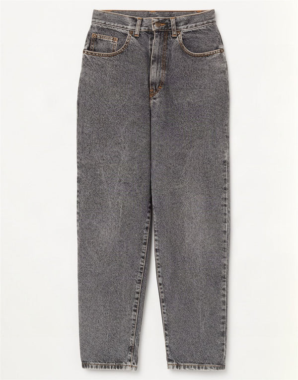 Vintage γυναικείο ψηλόμεσο τζιν IT 40 Small W26 L30 Γκρι βαμβακερό