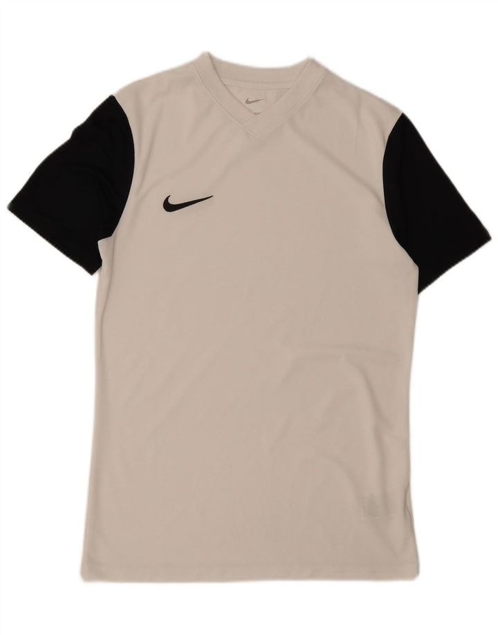 Ανδρικό μπλουζάκι Nike Dri Fit Slim T-shirt με μεσαίο λευκό χρώμα πολυεστέρα