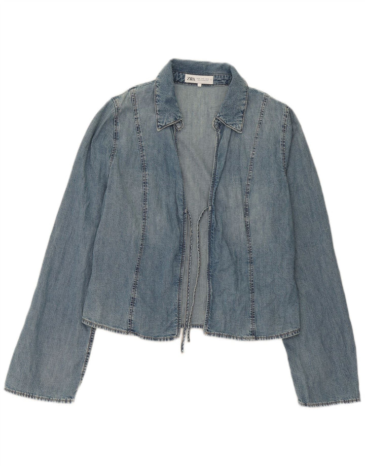 Zara Γυναικείο Τζιν Μπουφάν UK 18 XL Μπλε Βαμβακερό