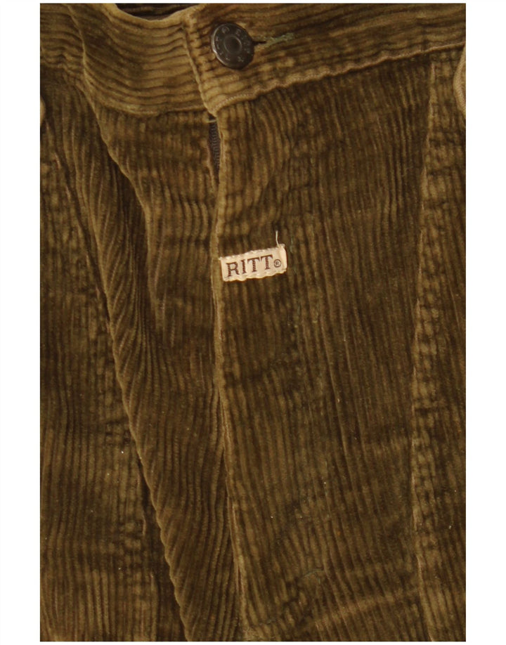 Ανδρικό ίσιο κοτλέ παντελόνι RITT W31 L29 Χακί