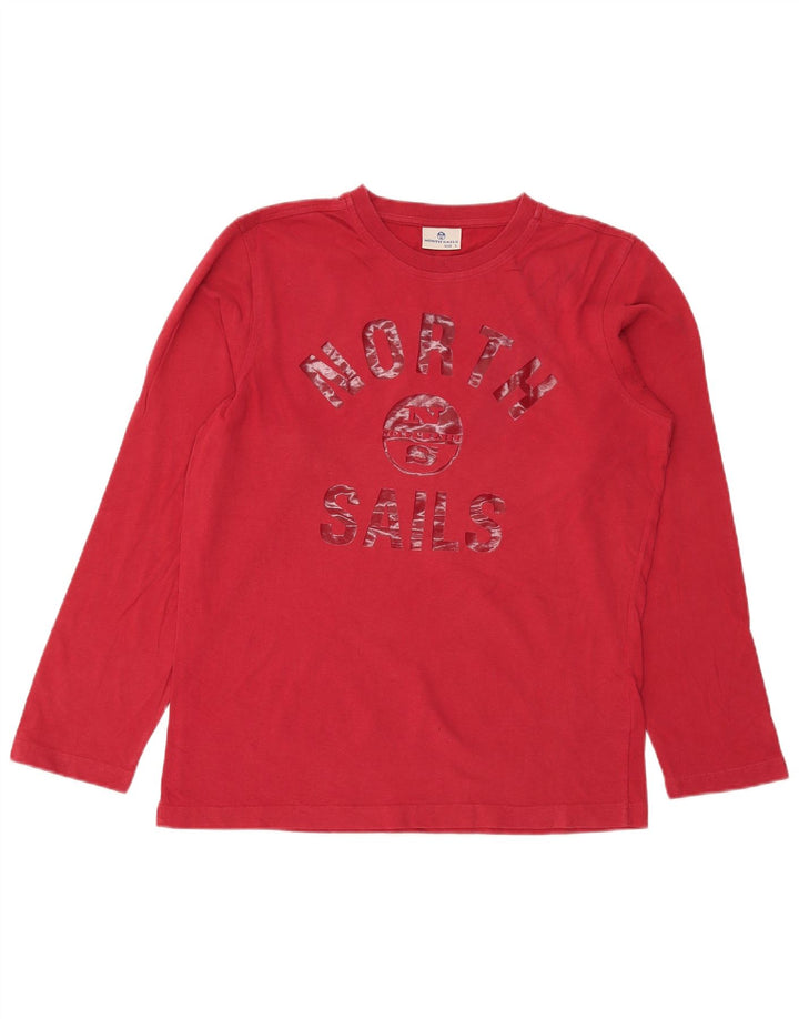 North Sails Ανδρικό γραφικό τοπ μακρυμάνικο μεγάλο κόκκινο βαμβακερό