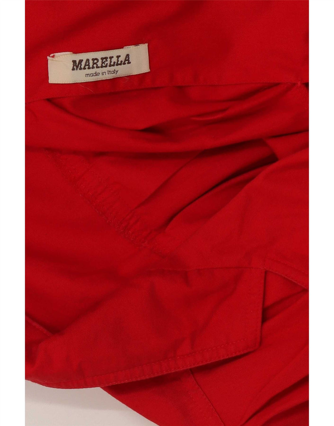 Marella Γυναικείο Crop Wrap Bomber Jacket UK 12 Medium Red