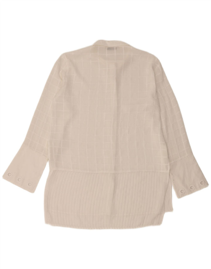 DESIGUAL Γυναικείο Longline Μπλούζα UK 16 Large White